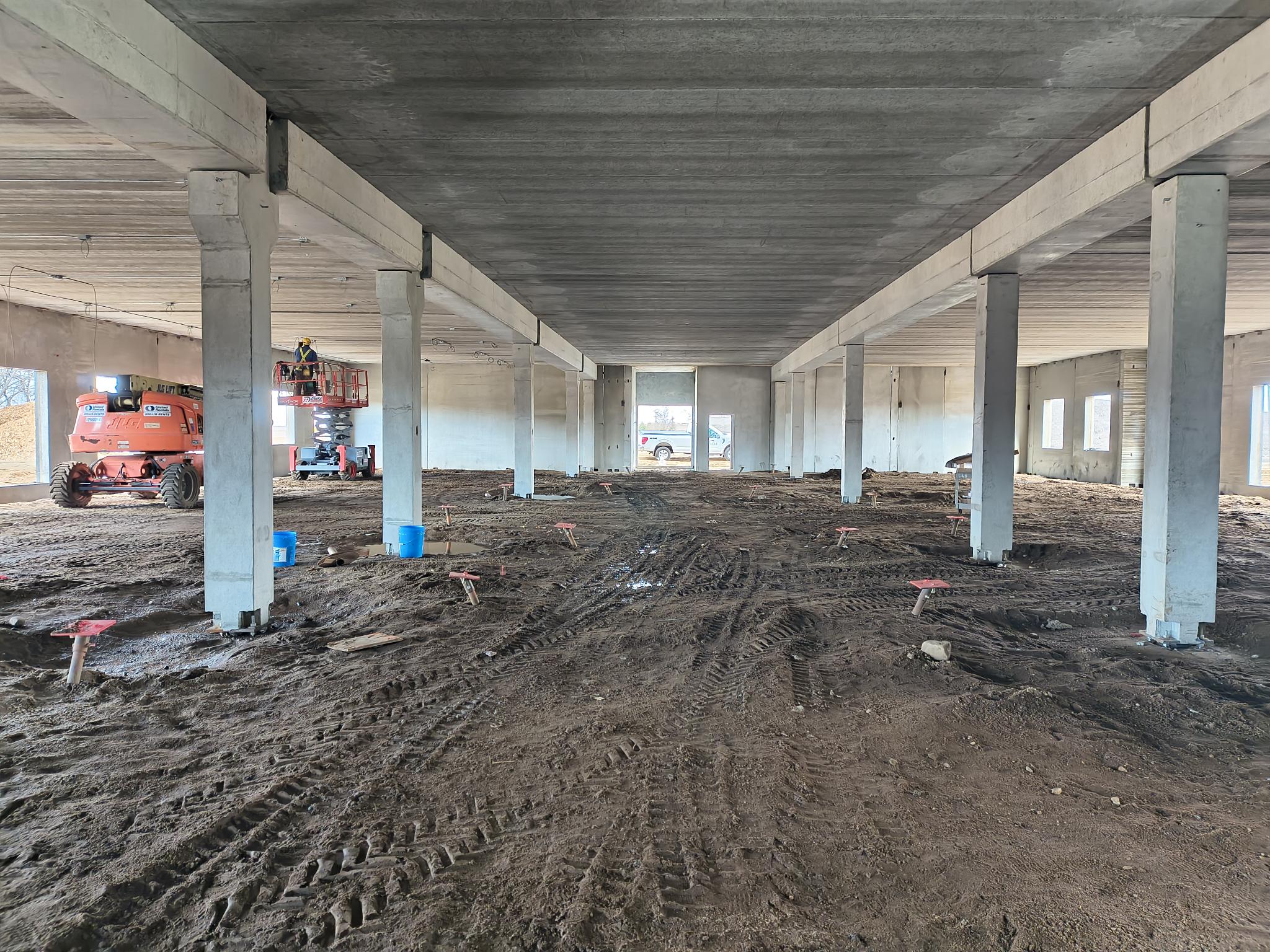 ​Area F is starting to take shape and will be the junior high and senior high general education classroom wing.